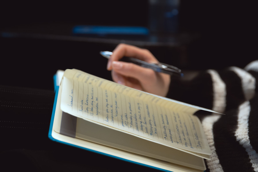 Note-taking at FBC event